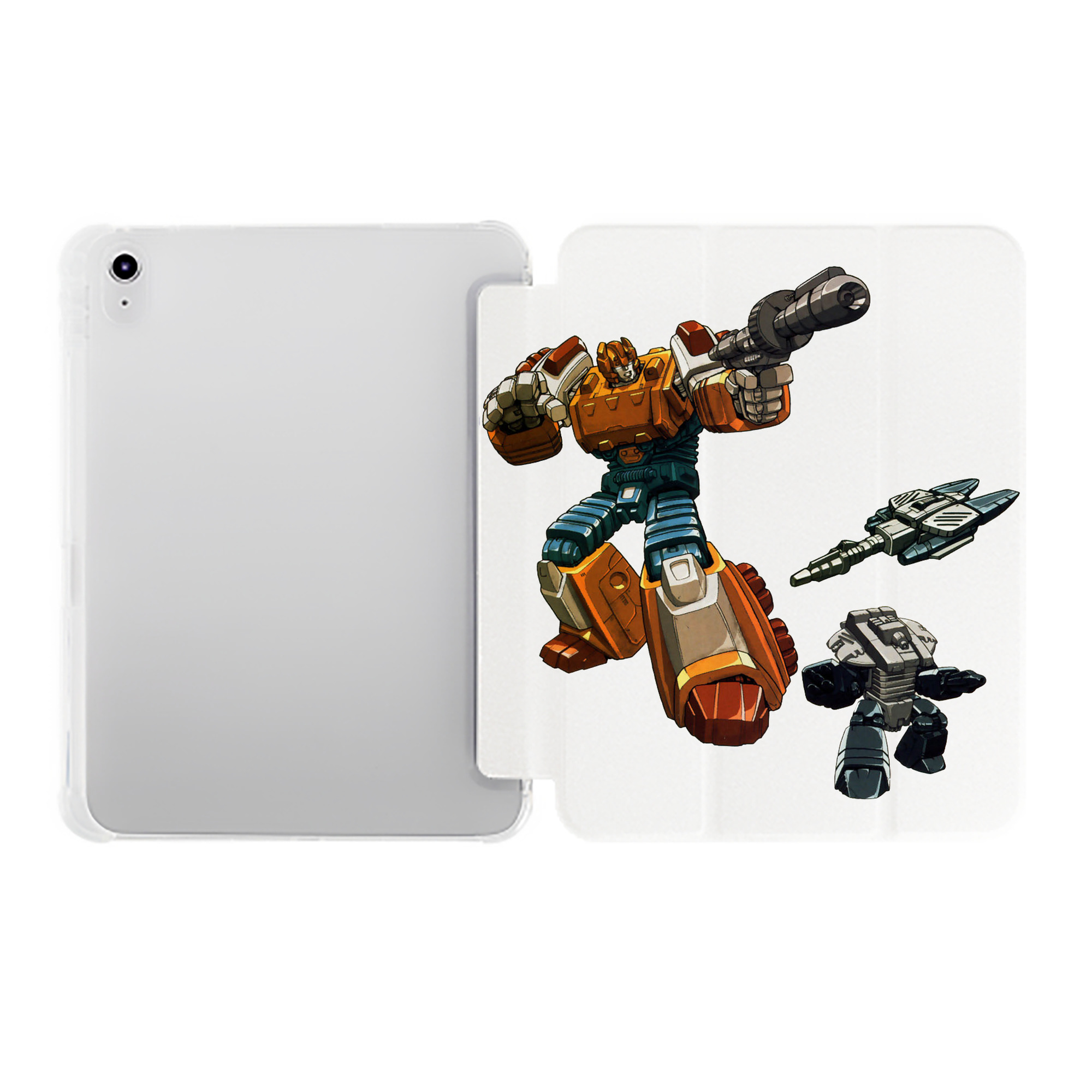 （画像用）  IPad ケース ペン収納付き 三つ折りスタンド PUレザー×シリコン 対応機種9.5/10.5/10.9インチ